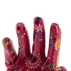 Перчатки садовые с нитрильным обливом, красные, S PALISAD 67744