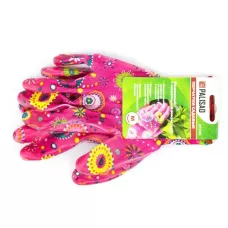 Перчатки садовые с нитрильным обливом, красные, M PALISAD 67746