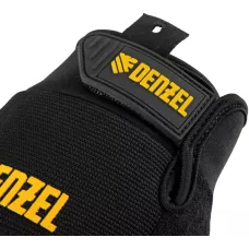 Перчатки универсальные DENZEL усиленные, с защитными накладками, размер 9