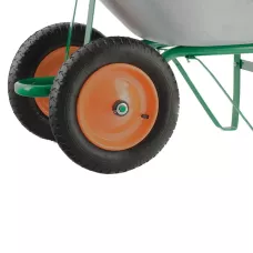 Тачка садовая, два колеса, грузоподъемность 170 кг, объем 78 л PALISAD 689225