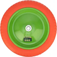 Колесо полиуретановое 3.00-8, длина оси 90 мм, подшипник 16 мм Сибртех