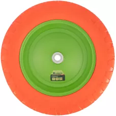 Колесо полиуретановое 4.80/4-8, длина оси 90 мм, подшипник 20 мм Сибртех