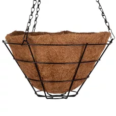 Кашпо подвесное с вкладышем из коковиты, конус D 30 см PALISAD 69021