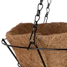 Кашпо подвесное с вкладышем из коковиты, конус D 30 см PALISAD 69021