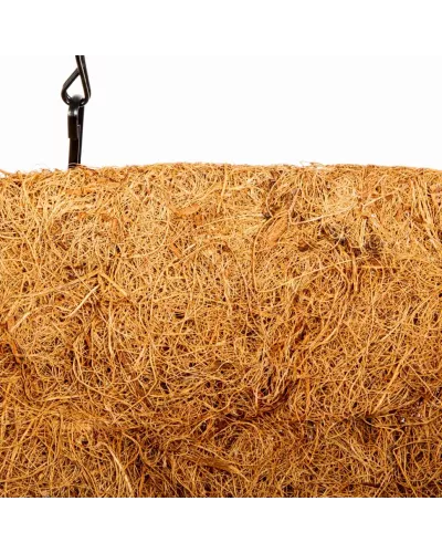 Кашпо подвесное с вкладышем из коковиты, полукруглое D 35 Palisad