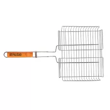 Решетка гриль 260 х 320 х 65 мм. объемная хромированная PALISAD 69554