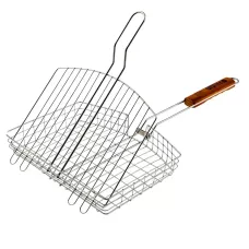 Решетка гриль 305 х 235 х 55 мм, объемная, хромированная PALISAD 69559