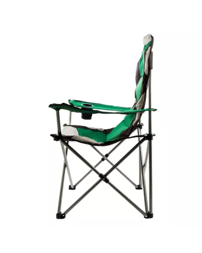 Кресло складное с подлокотниками и подстаканником, 60 х 60 х 110/92 см, Camping Palisad