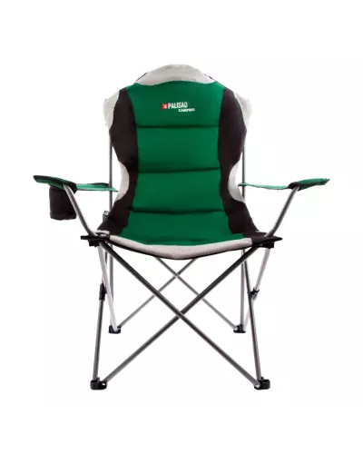 Кресло складное с подлокотниками и подстаканником, 60 х 60 х 110/92 см, Camping Palisad