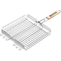 Решетка-гриль 340х340х60 мм, объемная, нержавеющая сталь, Camping PALISAD 69647