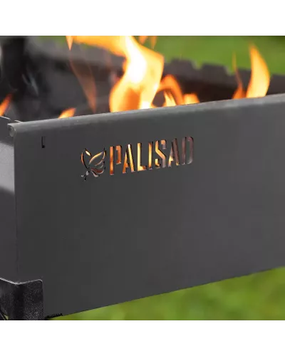 Мангал сварной, 605 х 375 х 138/640 мм, сталь 2 мм, Camping Palisad