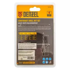 Набор сверл под конфирмат DENZEL 3-5 мм, 4 шт