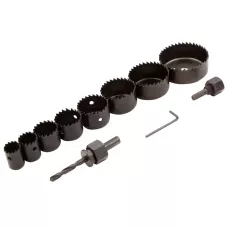 Набор кольцевых пил по дереву, 19-64 мм, 11 предметов MATRIX 70473