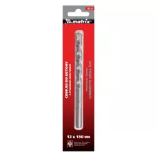 Сверло по бетону, 12 х 150 мм, трехгранный хвостовик MATRIX 70713