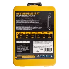 Набор зенковок DENZEL HSS, M3-M10, 6 шт, металл. кейс