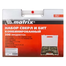 Набор сверл: бетон 4-10 мм, металл 2-10 мм,дерево 4-10 мм MATRIX 72577