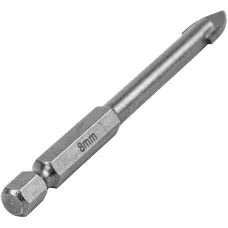 Сверло по керамической плитке и стеклу, 8 мм, шестигранный хвостовик MATRIX 72837