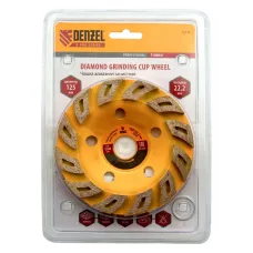 Чашка алмазная зачистная DENZEL 72970, турбо, 125 мм