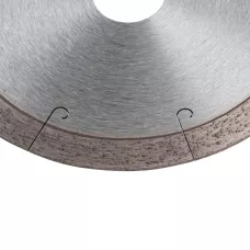 Диск алмазный GROSS 125х22,2 мм., сплошной c лазерной перфорацией, мокрое резание 73038