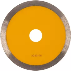 Диск алмазный отрезной DENZEL 125 х 22,2 мм, сплошной, супертонкий, горячий пресс, мокрое резание
