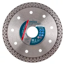 Диск алмазный GROSS 125х22,2 мм., тонкий, сплошной (Jaguar), мокрое резание 73053