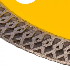 Диск алмазный отрезной DENZEL 115 х 22,2мм, сплошной, супертонкий, горячий пресс, сухой/мокрый рез