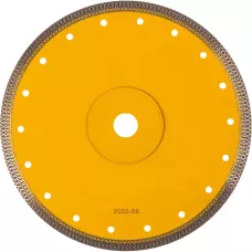Диск алмазный отрезной DENZEL 230 х 22,2мм, сплошной, супертонкий, горячий пресс, сухой/мокрый рез