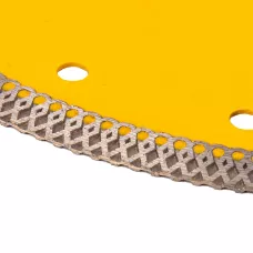 Диск алмазный отрезной DENZEL 230 х 22,2мм, сплошной, супертонкий, горячий пресс, сухой/мокрый рез