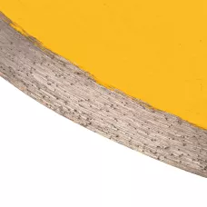 Диск алмазный сплошной DENZEL супертонкий, 250 х 25,4 мм, горячее прессование, мокрое резание