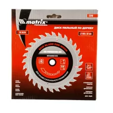 Пильный диск по дереву, 160 х 32 мм, 24 зуба MATRIX  73249