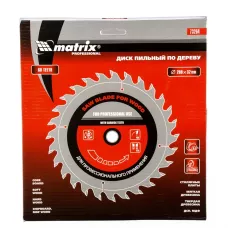 Пильный диск по дереву, 200 х 32 мм, 60 зубьев MATRIX  73264