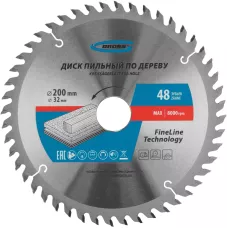 Пильный диск по дереву GROSS 200 x 32/30 x 48Т 73324