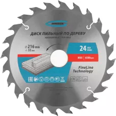Пильный диск по дереву GROSS 216 x 32/30 x 24Т 73329