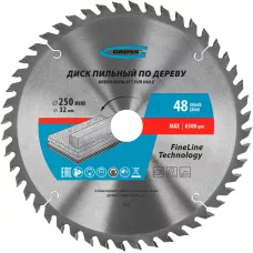 Пильный диск по дереву GROSS 250 x 32/30 x 48Т 73337