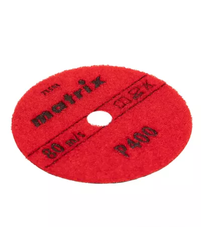 Алмазный гибкий шлифовальный круг, 100 мм, P400, сухое шлифование, 5 шт. Matrix