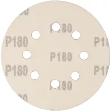 Круг абразивный на ворсовой подложке под "липучку", перфорированный, P 180, 125 мм, 5 шт Сибртех