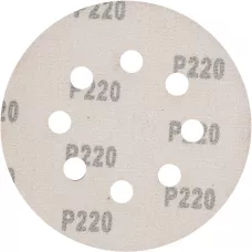 Круг абразивный под "липучку", перфориров., P 220, 125 мм MATRIX 73809