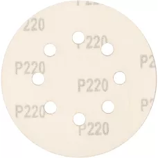Круг абразивный на ворсовой подложке под "липучку", перфорированный, P 220, 125 мм, 5 шт Сибртех