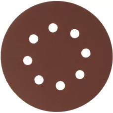 Круг абразивный на ворсовой подложке под "липучку", перфорированный, P 240, 125 мм, 5 шт Сибртех