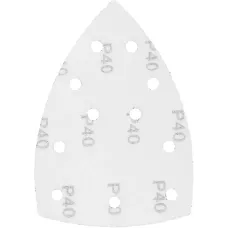 Треугольник абразивный на ворc. подложке под "липучку", перф., P 40, 150х150х100 мм, 5 шт. Denzel