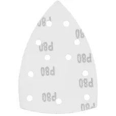 Треугольник абразивный на ворc. подложке под "липучку", перф., P 80, 150х150х100 мм, 5 шт. Denzel