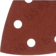 Треугольник абразивный на ворc. подложке под "липучку", перф., P 240, 150х150х100 мм, 5 шт. Denzel