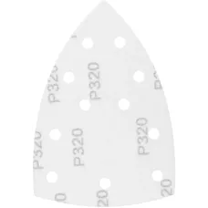 Треугольник абразивный на ворc. подложке под "липучку", перф., P 320, 150х150х100 мм, 5 шт. Denzel
