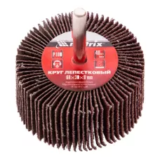 Круг лепестковый для дрели, 60 х 30 х 6 мм, Р 100 MATRIX 74125