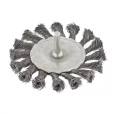 Щетка для дрели, 75 мм, плоская со шпилькой MATRIX 74430