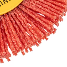 Щетка для УШМ DENZEL, 100 мм, Плоская, нейлоновая щетина, посадка 22,2 мм