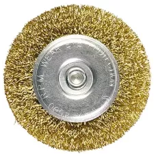 Щетка для дрели, 75 мм, плоская со шпилькой MATRIX 74448