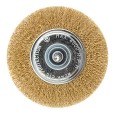 Щетка для дрели 100 мм, плоская со шпилькой MATRIX 74450