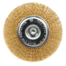 Щетка для дрели 100 мм, плоская со шпилькой MATRIX 74450