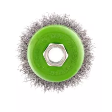 Щетка для УШМ, 65 мм, М14, "чашка", витая проволока 0.3 мм Сибртех